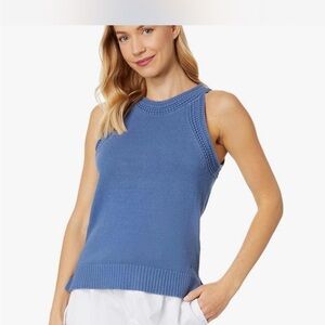 Tommy Hilfiger Blue Sleeveless Knit Top